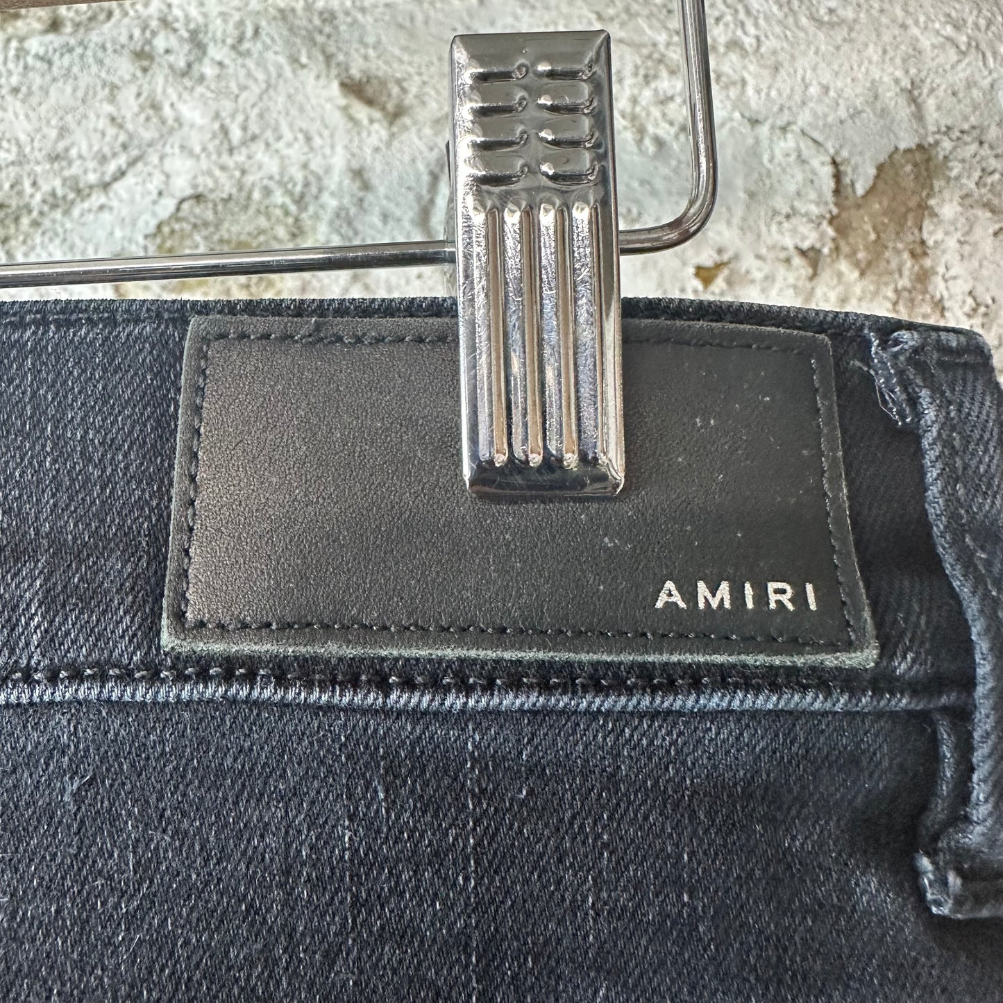 Amiri MX1 Multicolor Paisley Thrasher Black Denim Jeans Sz 30