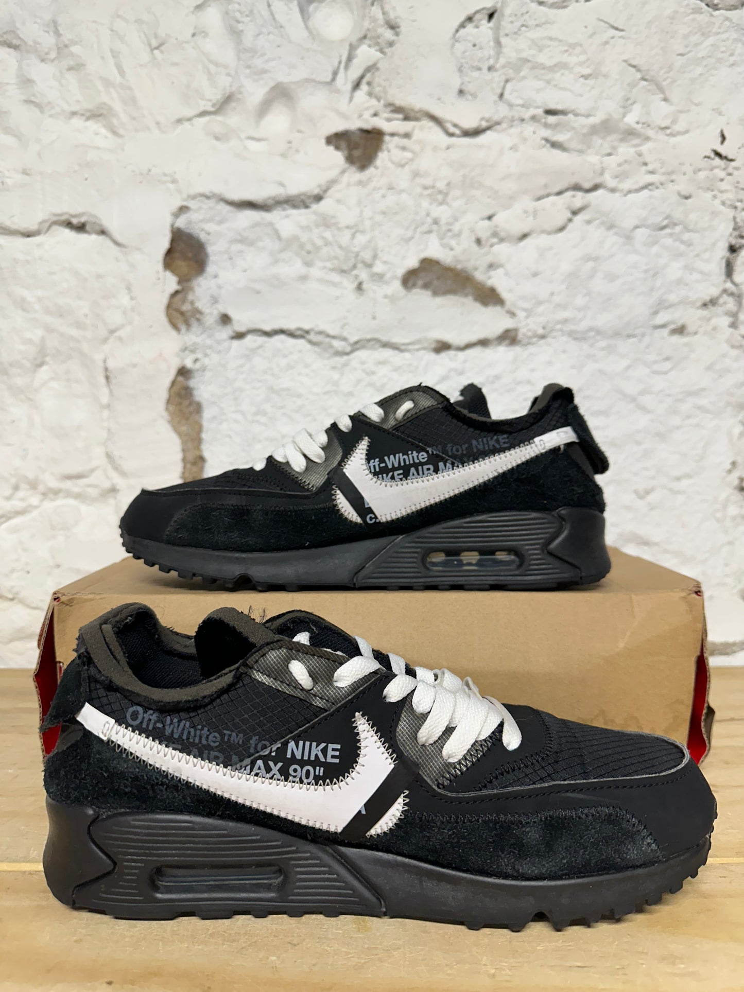 Nike Air Max 90 Off-White Black Sz 8