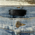 Amiri MX2 Brown Paisley Blue Denim Jeans Sz 36