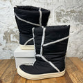 Rick Ownes Fur Lined Puffer Boots Sz 9 (42) No Box