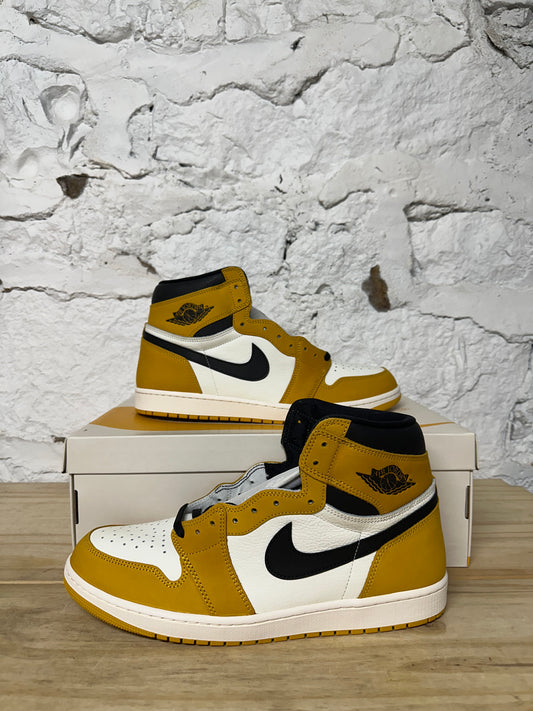 Air Jordan 1 Yellow Ochre Sz 14 DS
