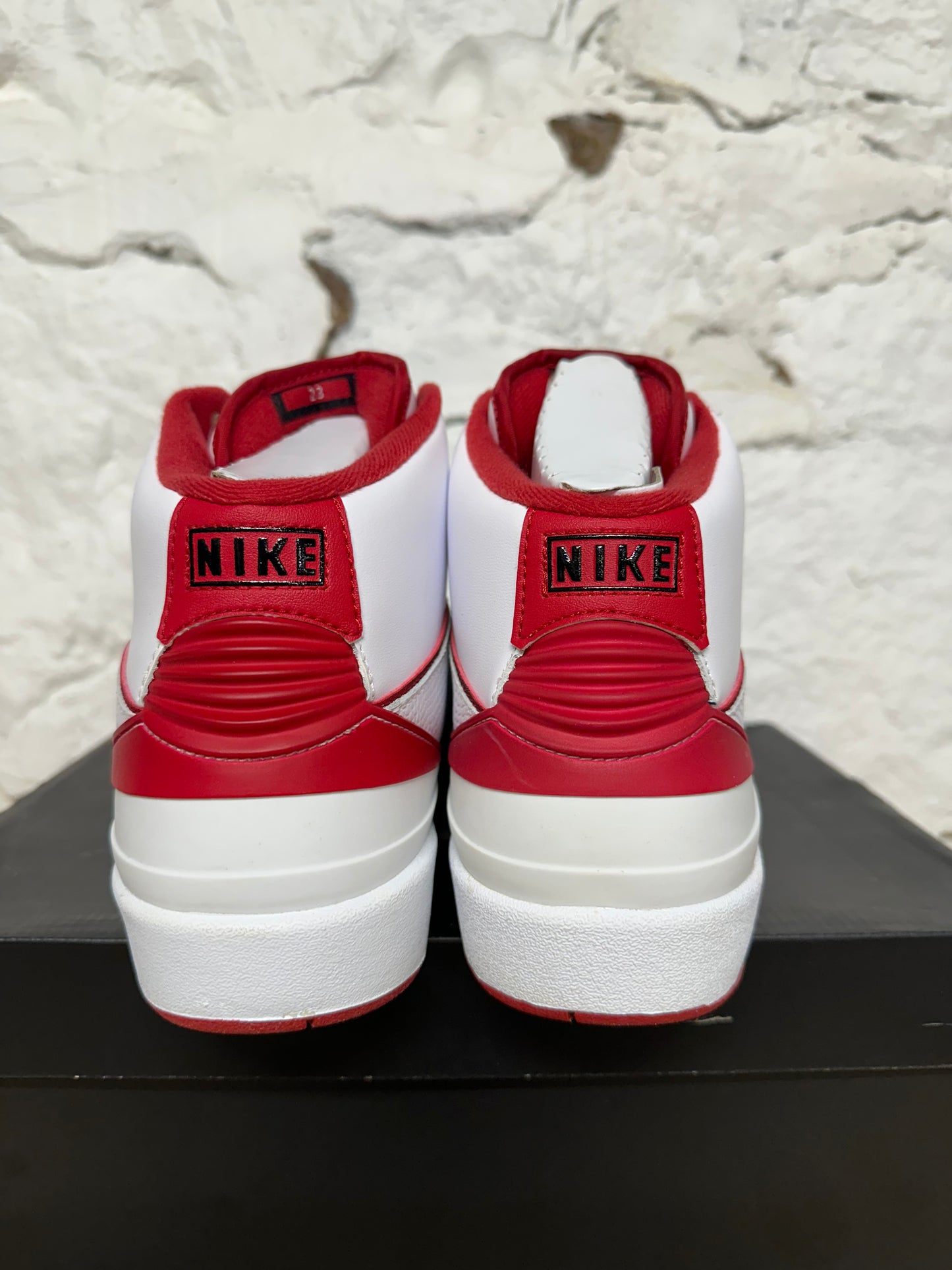 Air Jordan 2 White Red Sz 10.5 DS