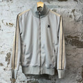 Palm Angels Grey Beige Track Jacket Sz S