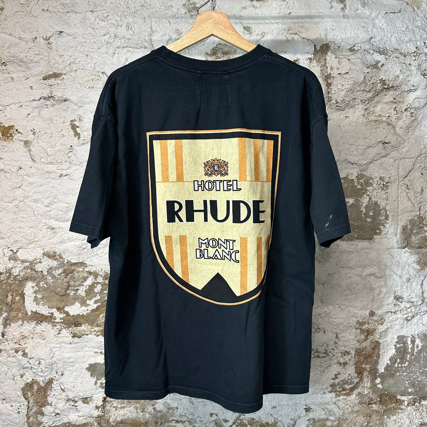 Rhude Mont Blanc Black T-Shirt Sz L