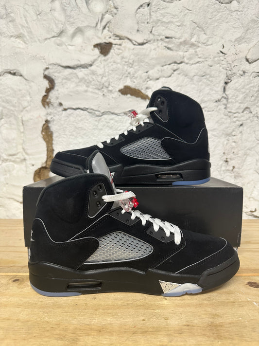 Air Jordan 5 Black Metallic Sz 9