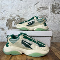 Amiri Green Bone Runner Cream White Sneaker Sz 6 (38)