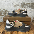 Burberry Ramsey Plaid Grey Strap Sneaker Sz 9 (42)