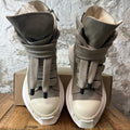 Rick Owens Jumbo Lace Abstract Dirty Pearl Milk Sneaker Sz 12 (45)