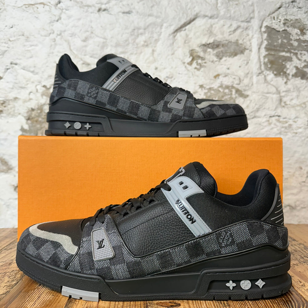 Louis Vuitton Graphite Damier Black Trainer Sneaker Sz 14.5 (13LV)