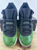 Air Jordan 11 Low Green Snakeskin Sz 10