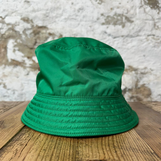 Prada Renylon Green Bucket Hat Sz L