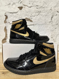 Air Jordan 1 Black Metallic Gold Sz 9