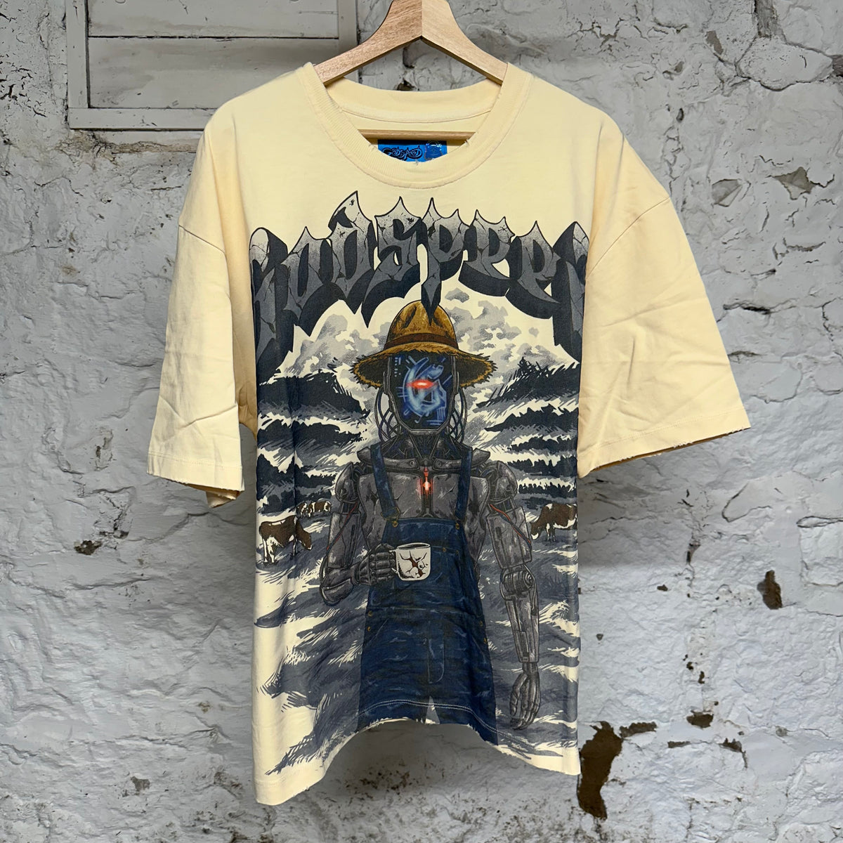 Godspeed Aura Farm Cream T-Shirt Sz L