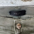 Amiri MX1 Orange Paisley Green Denim Jeans Sz 32