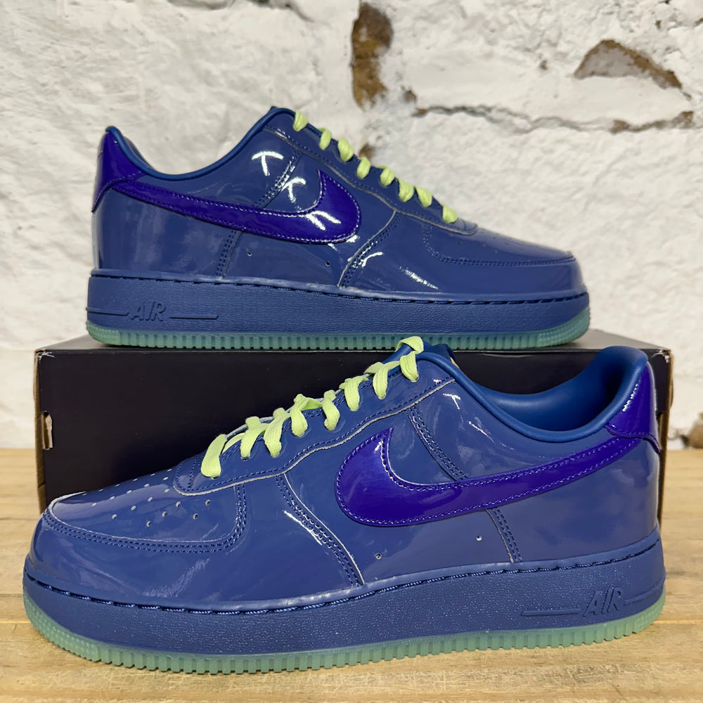 Air Force 1 Low Patent Mystic Navy Grape Ice Sz 11 DS