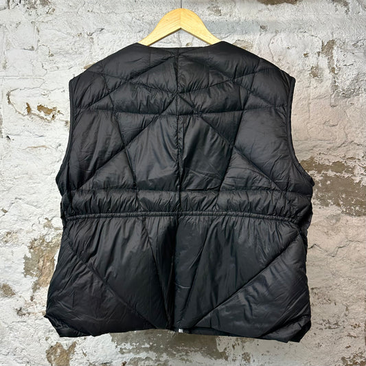 Rick Owens Quilted Down Puffer Vest Black Sz L