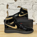 Air Jordan 1 High Black Metallic Gold Sz 10