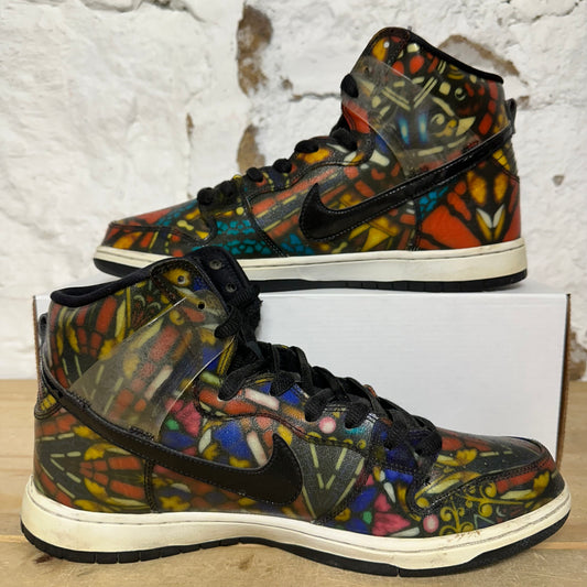 Nike SB Dunk High Concepts Stained Glass Sz 11