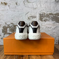 Louis Vuitton Brown Patent White Monogram Time Out Sneaker Sz 7 (40)