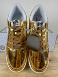 A Bathing Ape Bape Sta Low Patent Gold Sz 10