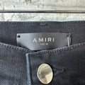 Amiri Distressed Faded Black Denim Jeans Sz 36