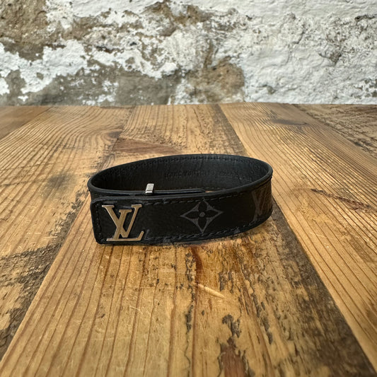 Louis Vuitton Graphite Slim Bracelet Sz (19)
