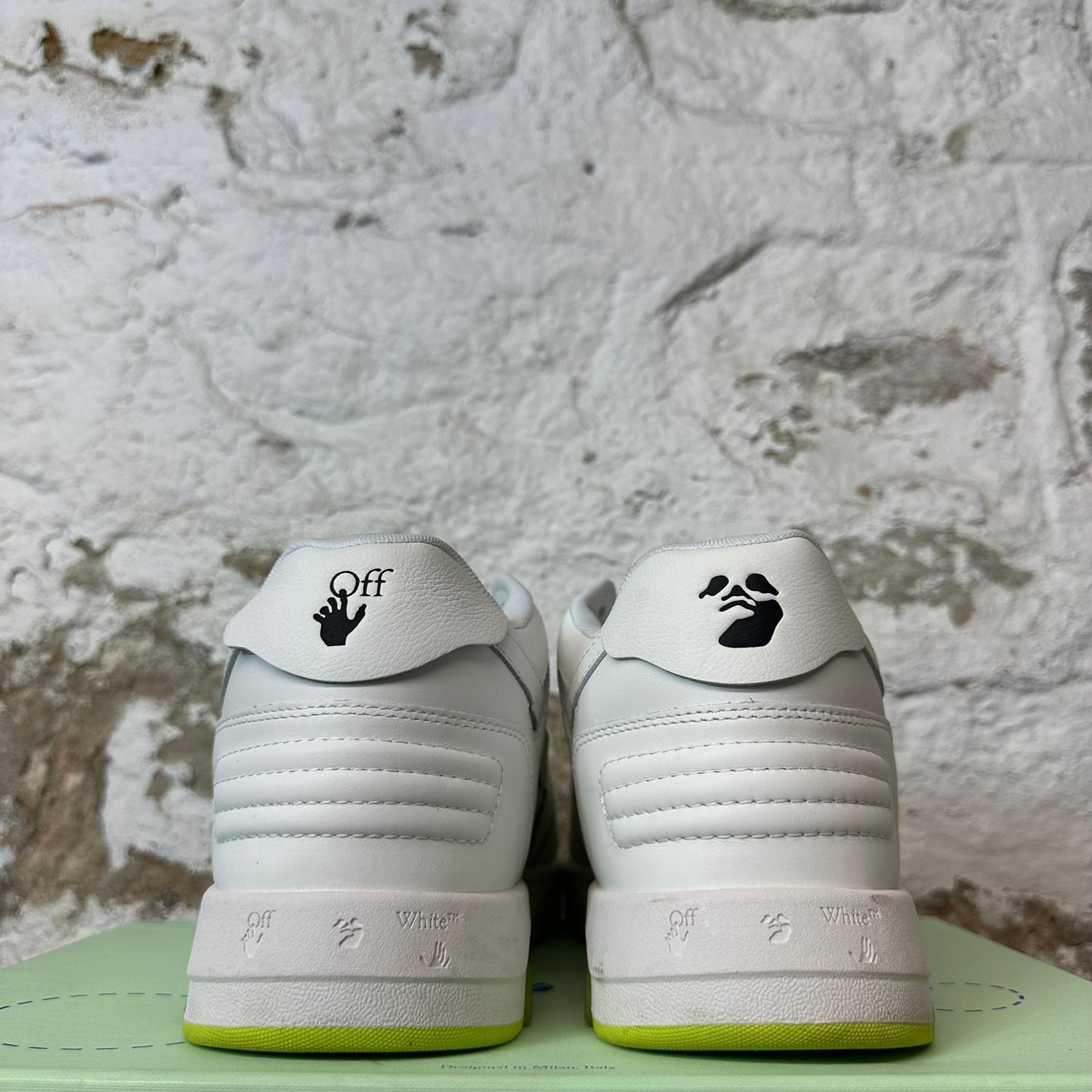 Off White Out Of Office Walking Neon White Sneaker Sz 12 (45)