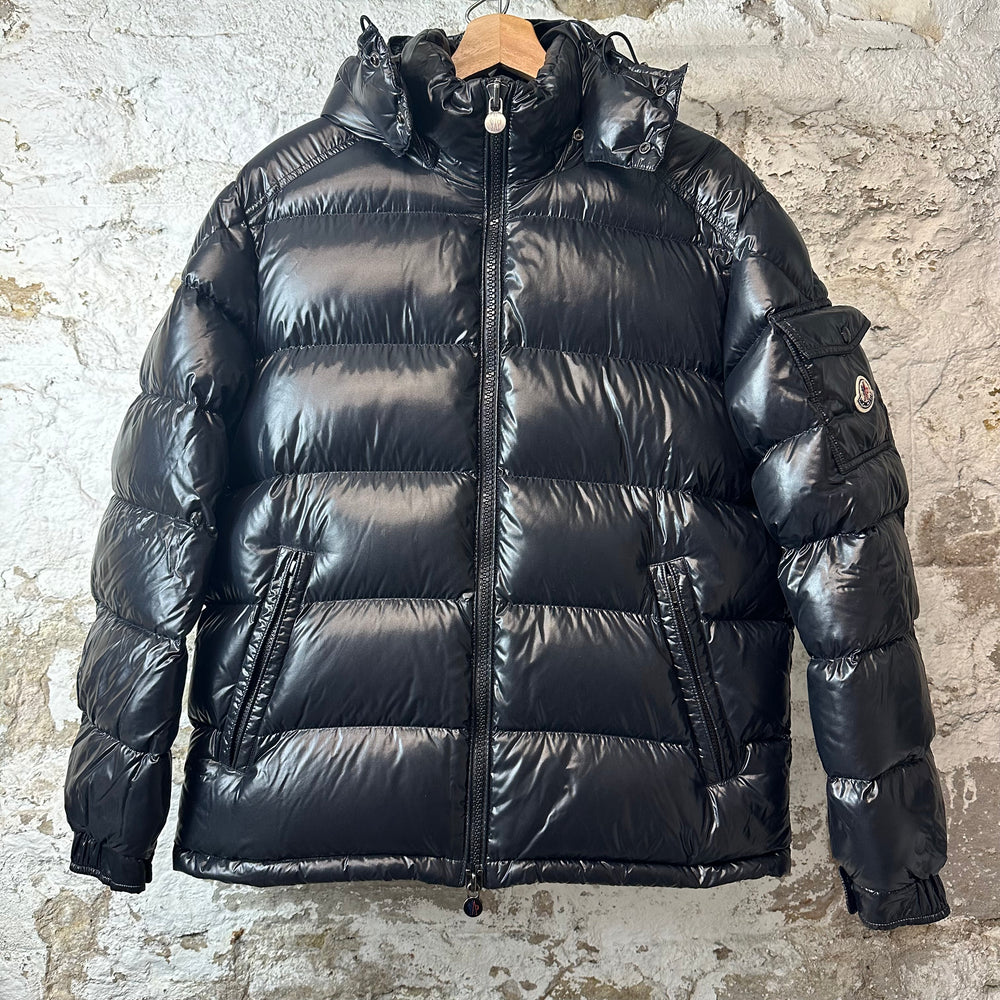 Moncler Maya Giubbotto Black Puffer Jacket Sz XL (5)