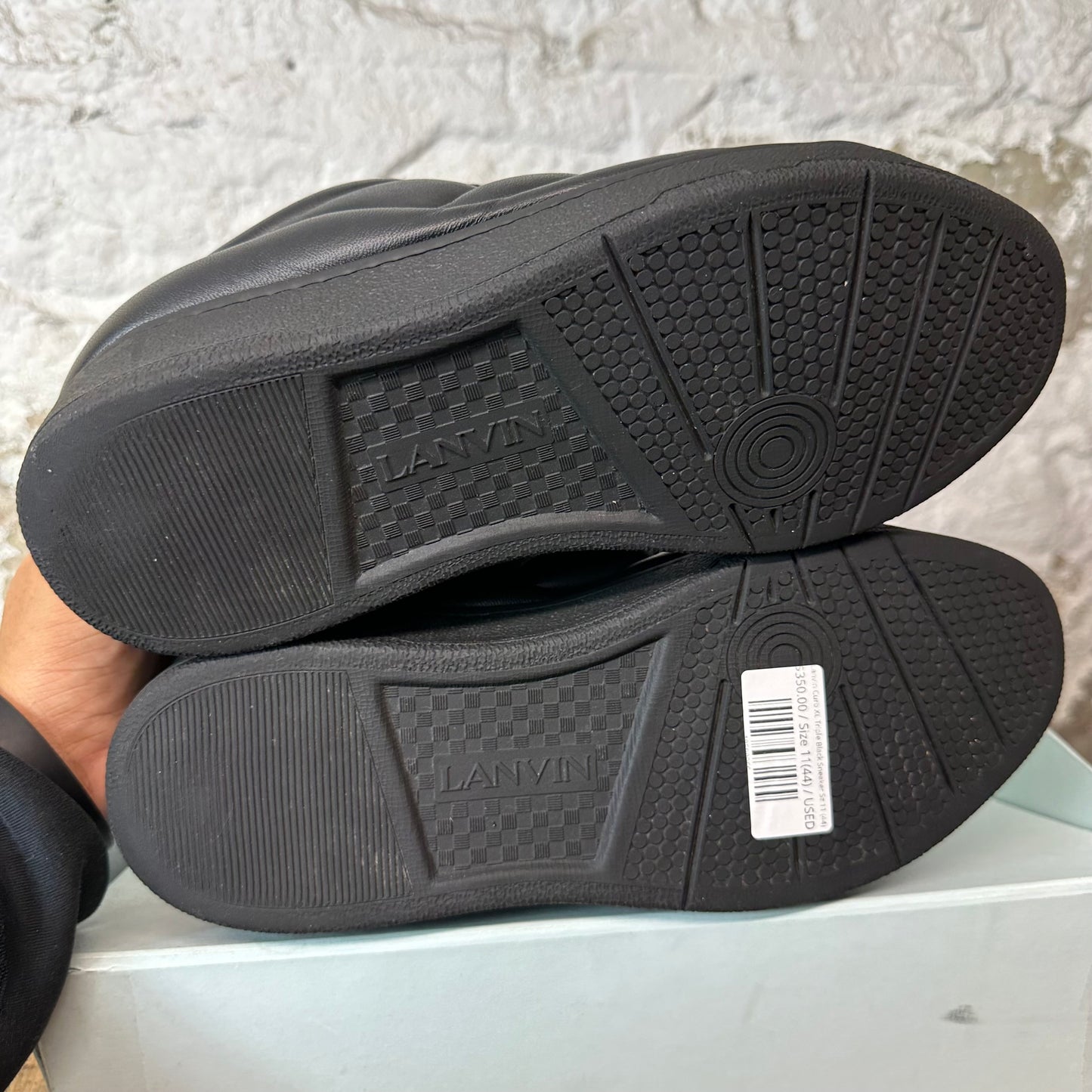Lanvin Curb XL Triple Black Sneaker Sz 11 (44)