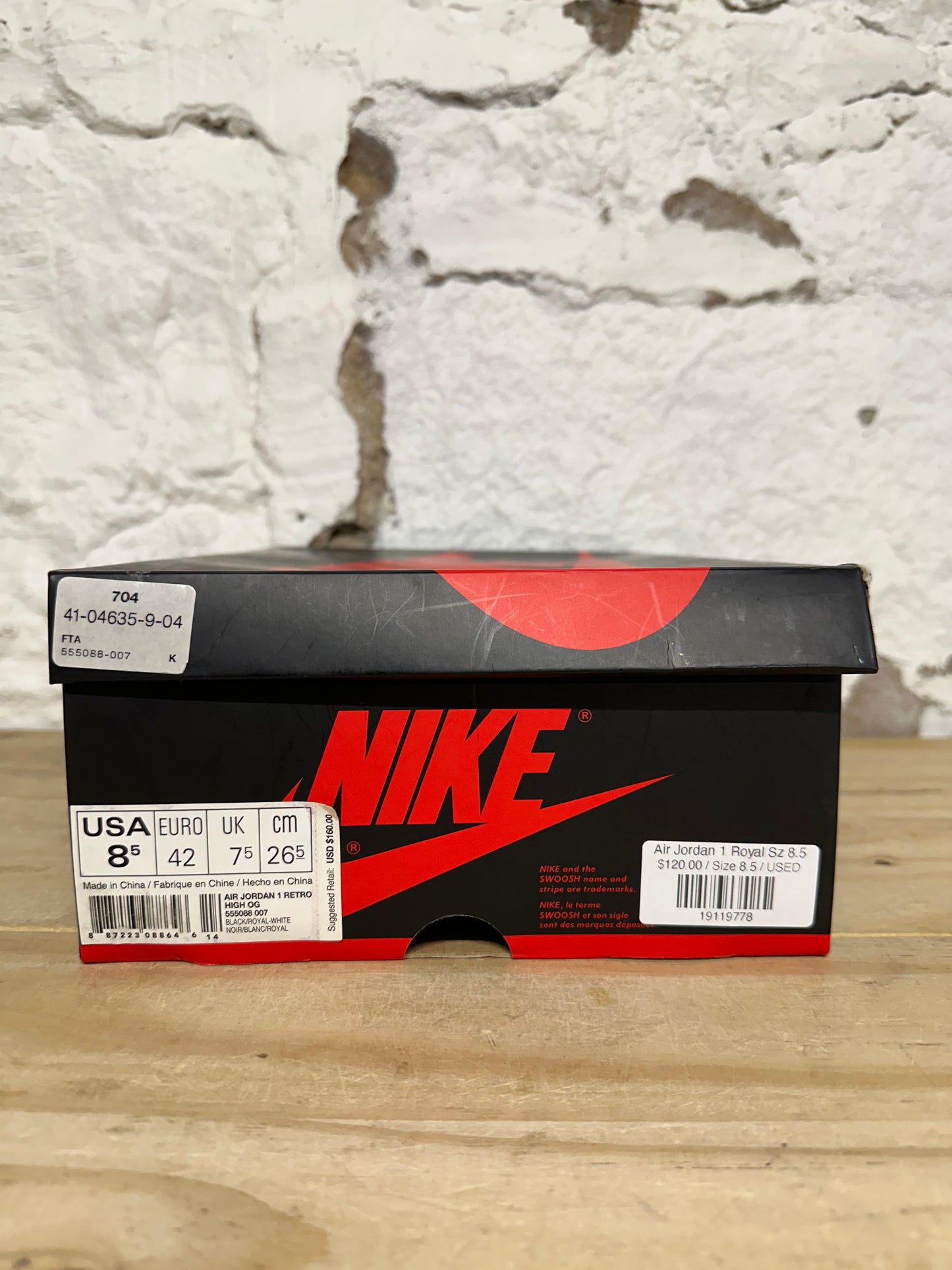 Air Jordan 1 High Royal Sz 8.5