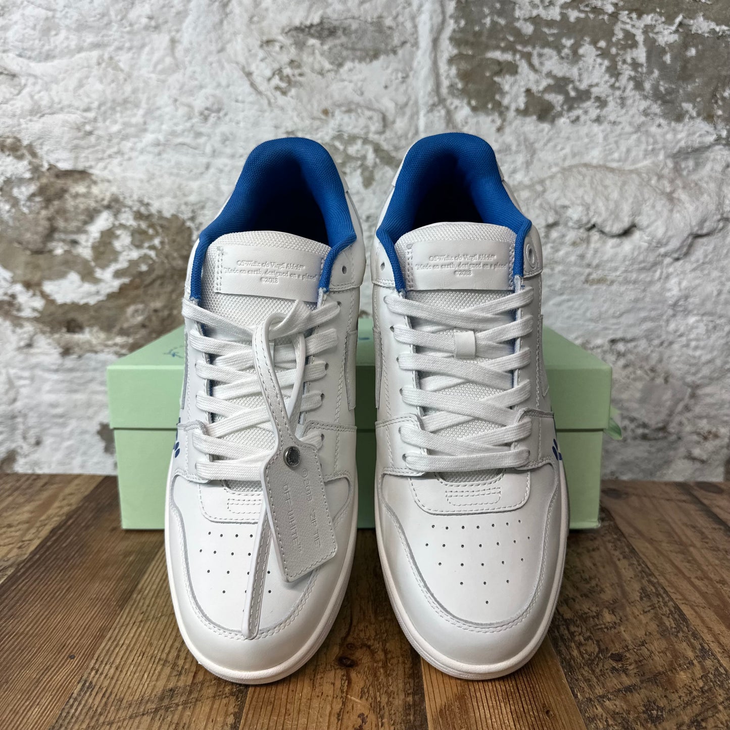 Off White Out Of Office For Walking White Blue Sz 11 (44) DS