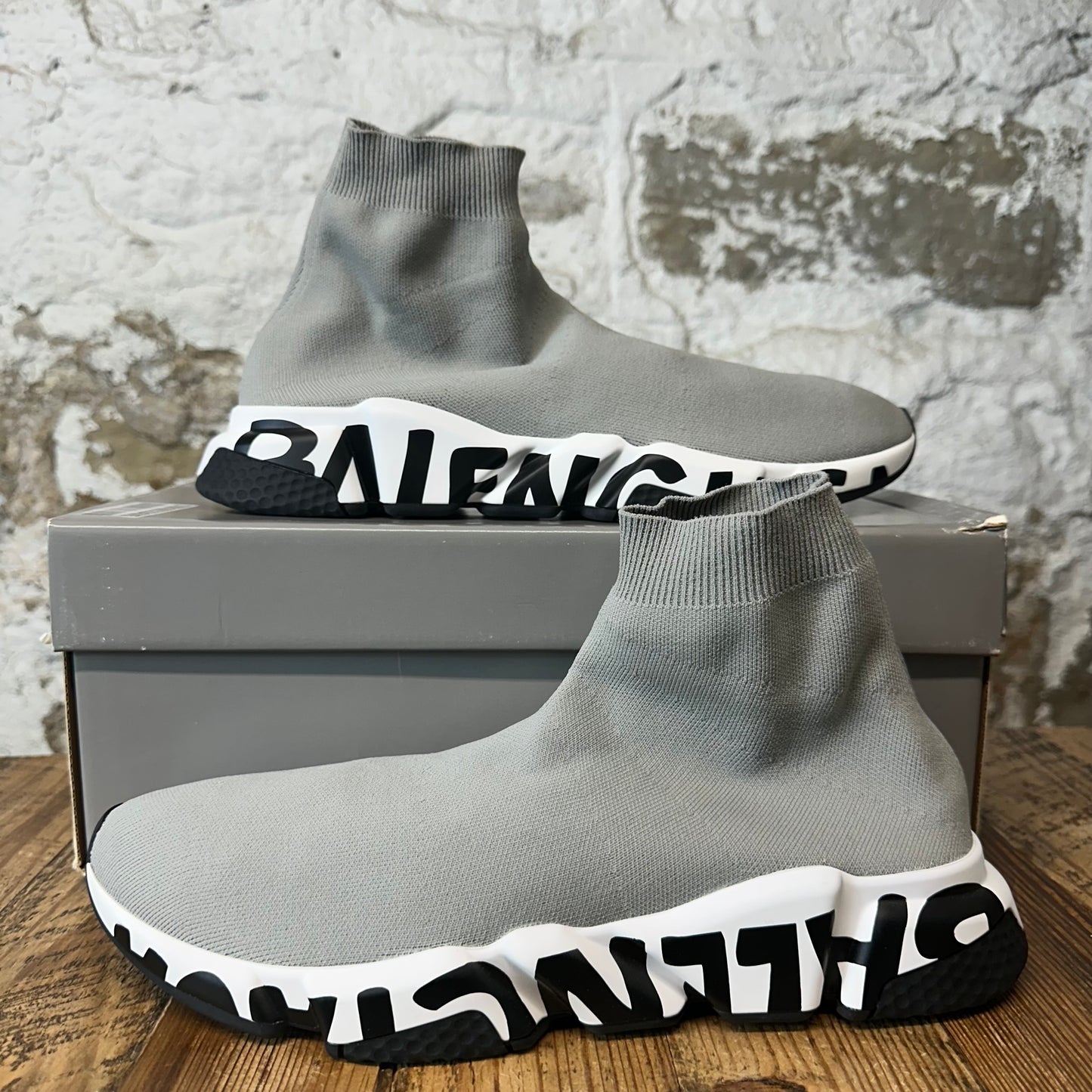 Balenciaga Sock Runner Grey White Black Sneaker DS