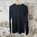 Chrome Hearts Scroll Logo Thermal L/s Black Sz L