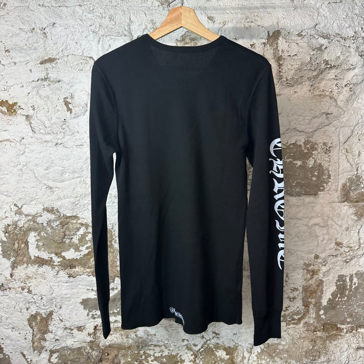 Chrome Hearts Scroll Logo Thermal L/s Black Sz L