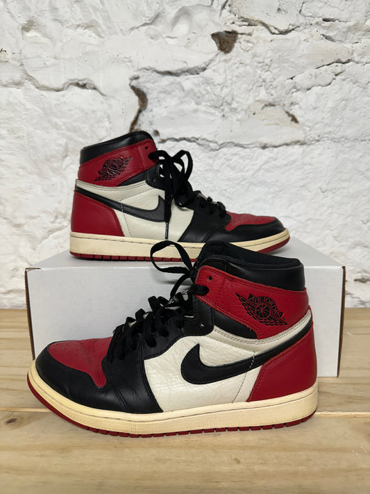 Air Jordan 1 Bred Toe Sz 9.5