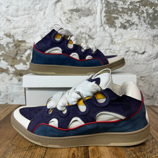 Lanvin Curb White Lace Multicolor Sneaker Sz 15 (48) No Box