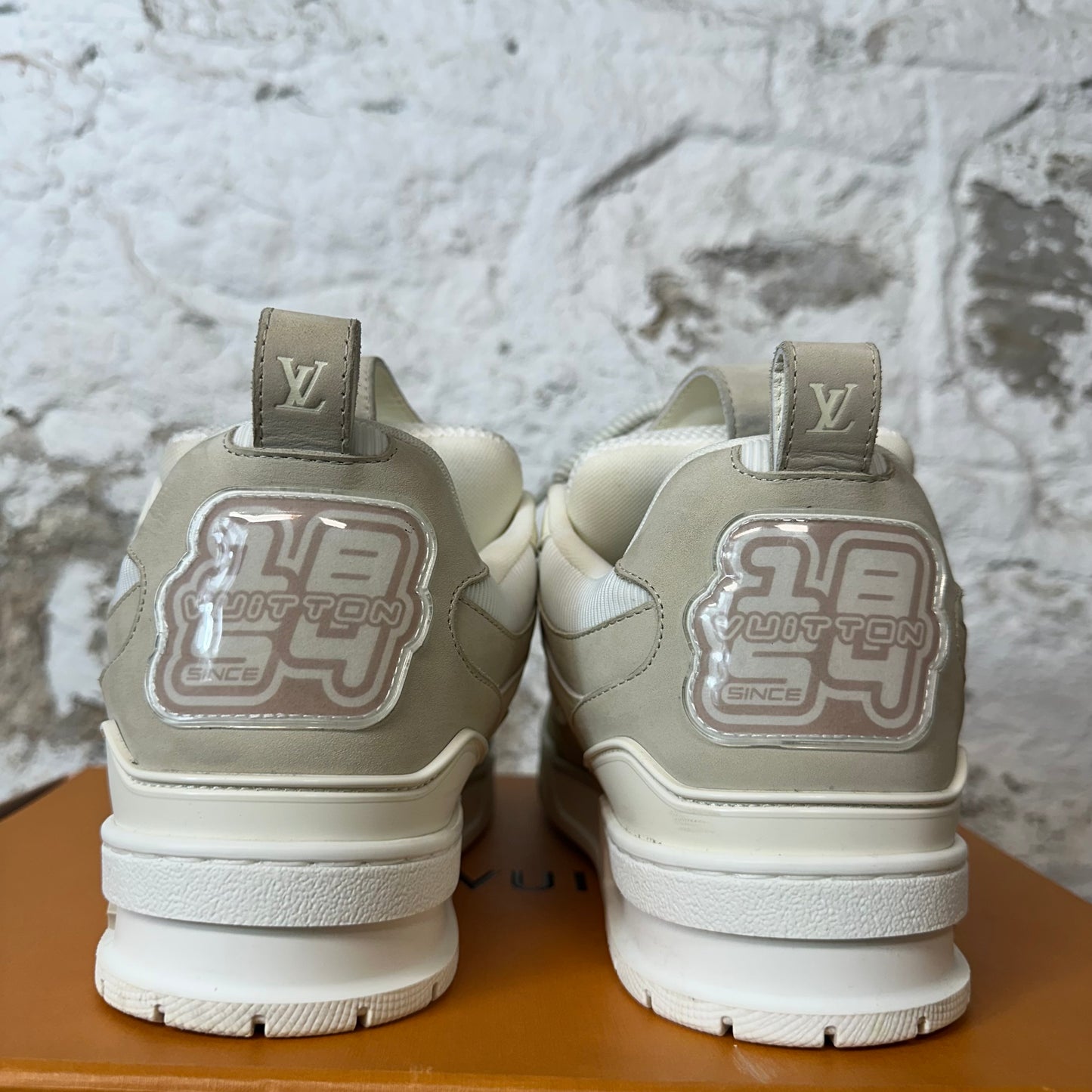 Louis Vuitton Beige Cream Skate Sneaker Sz 10 (8.5LV)