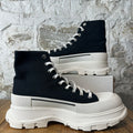 Alexander Mcqueen High Black White Tread Boot Sz 14 (47)