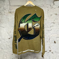 Godspeed Air Strike Olive Long Sleeve T-Shirt Sz L