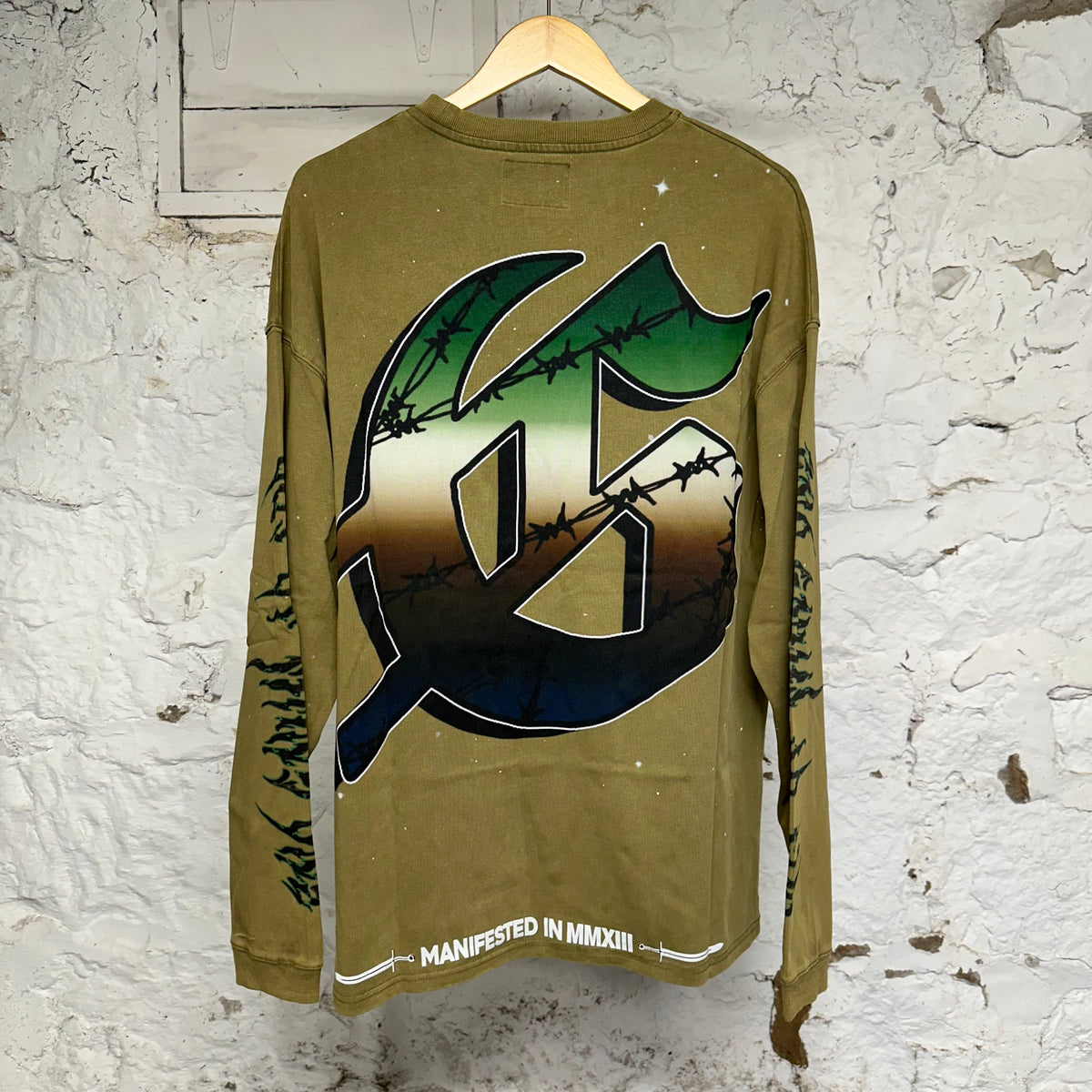 Godspeed Air Strike Olive Long Sleeve T-Shirt Sz L