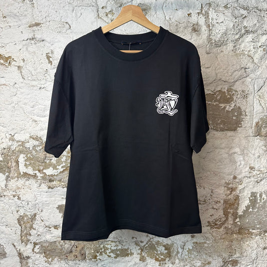 Louis Vuitton Smoke Logo T-shirt Black Sz L