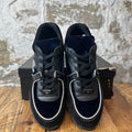 Chanel Silver CC Black Navy Velour Sneaker Sz 8.5 (41.5)