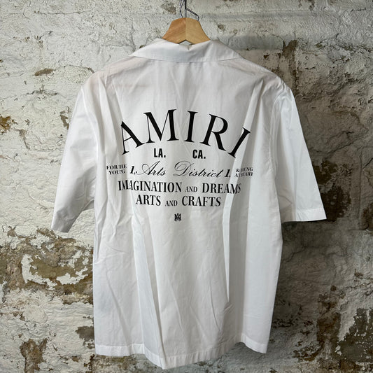 Amiri Arts District Button Up Shirt White Sz S