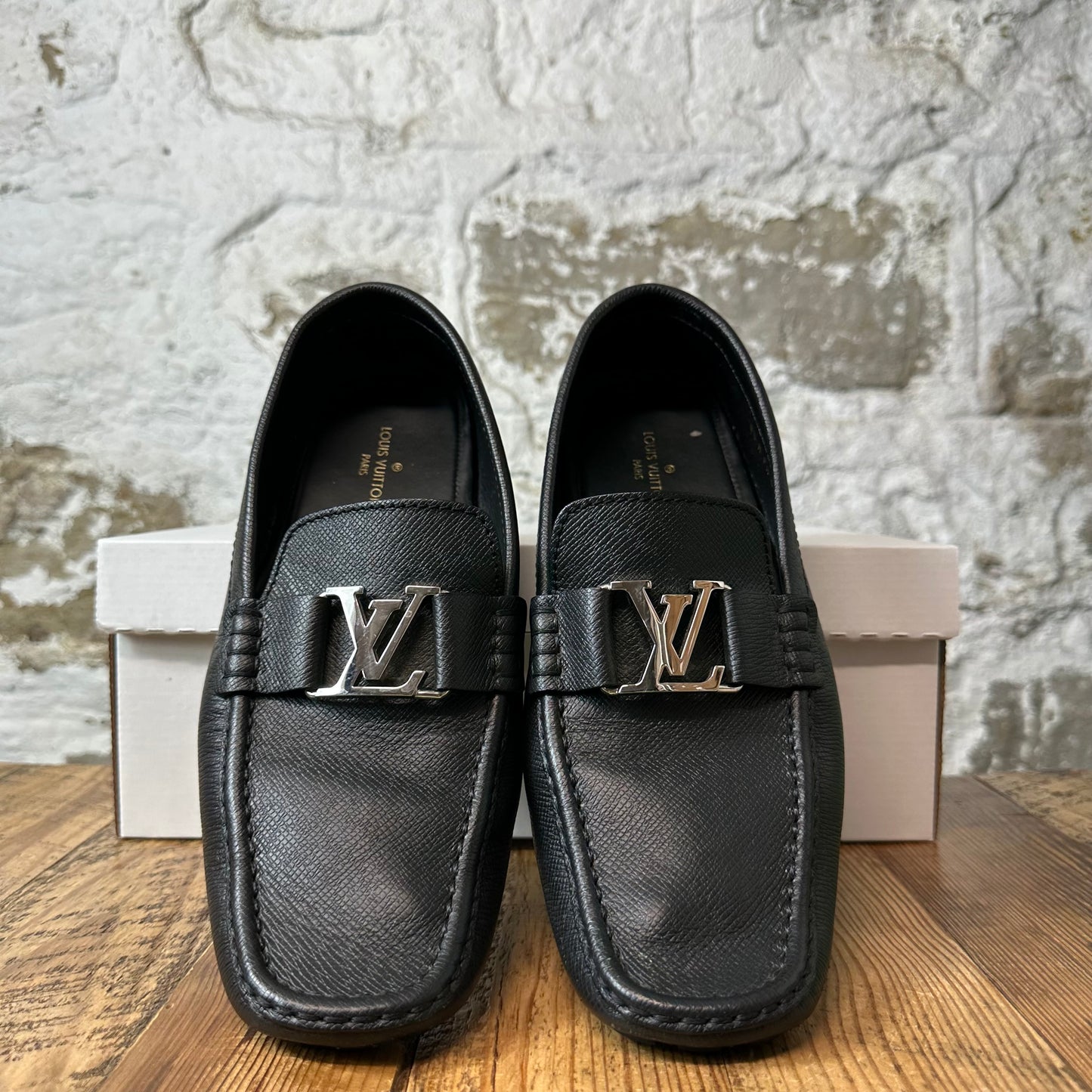 Louis Vuitton Monte Carlo Black Silver Loafer Sz 10 (8.5LV)