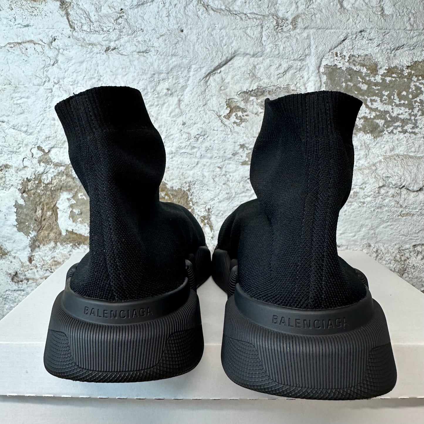 Balenciaga Sock Runner Triple Black Sneaker Sz 13 (46)