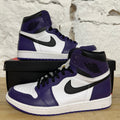 Air Jordan 1 High Court Purple White Sz 10