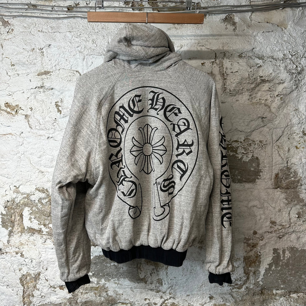 Chrome Hearts Reversible Jacquard Puffer Jacket Sz S