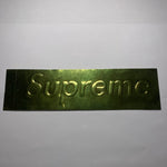 Supreme Gold Embossed Box Logo Sticker