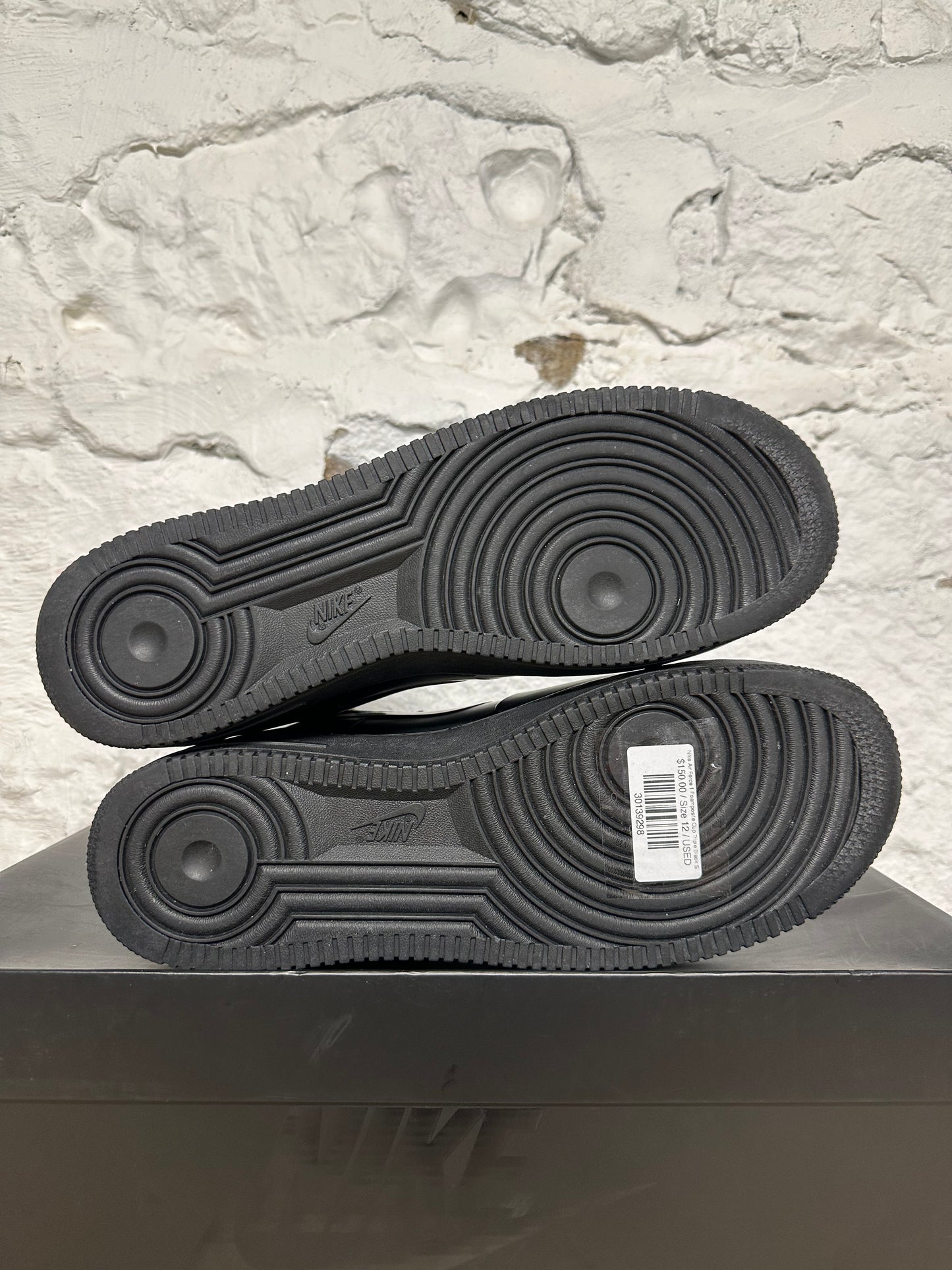 Nike Air Force 1 Foamposite Cup Triple Black Sz 12