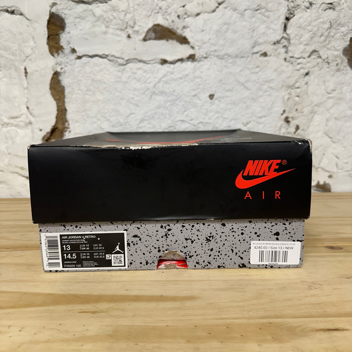 Air Jordan 4 White Cement (2025) Sz 13 DS
